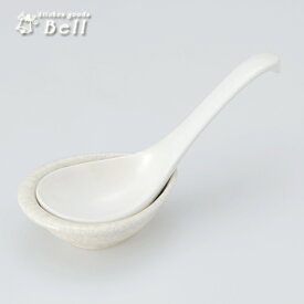 和食器 銀峯貫入大きなレンゲ 受け台付 スプーン 日本製 萬古焼 業務用食器