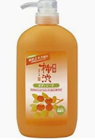 【新品】熊野油脂　四季折々　薬用　柿渋　ボディソープ　本体 600ml まとめ買い×16個セット