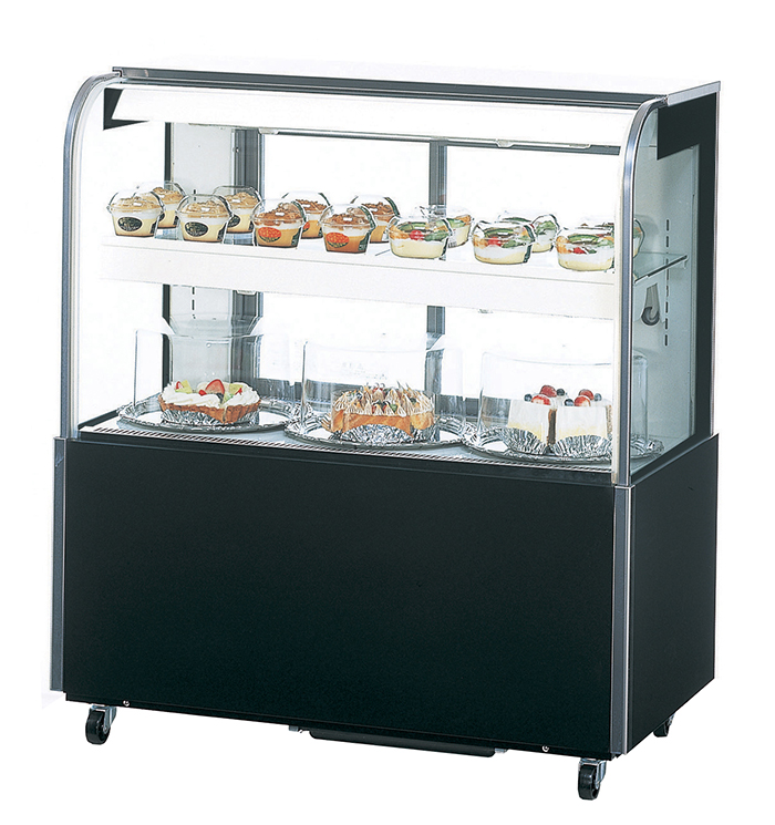 業務用厨房機器 永遠の定番モデル 送料無料 新品 サンデン 対面冷蔵ショーケース 105L 後扉 TSR-B090XB 海外並行輸入正規品