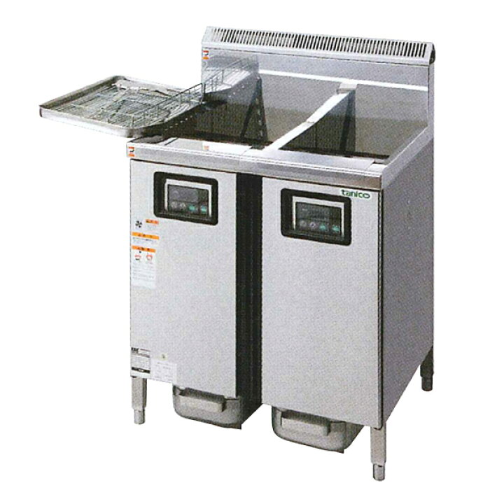 楽天市場】タニコー2槽ガスフライヤー（15L）TGFL-67DCW (旧 D-TGFL 
