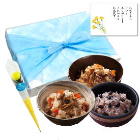 【 早割 10％OFF 】 キッチン大友 父の日 ギフト【晴乃日】 国産 大納言小豆 名古屋コーチン 飛騨牛 もち米 100% レトルト 無添加 小豆 パック 簡単 無洗米 常温 美味しい 炊飯器 炊き込み おこわ 高級 内祝い 炊き込みご飯 お米ギフト 非常食 送料無料 2合 セット 計3袋