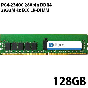 iRam PC4-23400 288pin DDR4 2933MHz ECC LR-DIMM 128GB # IR128GMP2933D4LR �A�C���� (Mac������)