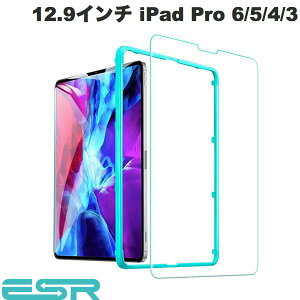 ESR 12.9�C���` iPad Pro M2 ��6���� / M1 ��5 / 4 / 3���� Premium Clear 9H �����K���X �t���ی�t�B���� # ES19036 �C�[�G�X�A�[�� (�^�u���b�g�p�t���ی�K���X�t�B����)