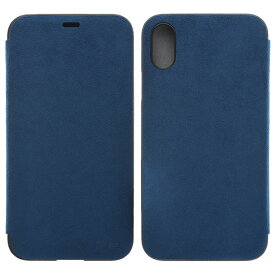 [ネコポス発送] PowerSupport iPhone X Ultrasuede Flip case ウルトラスエード フリップケース (Blue) # PGK-91 パワーサポート (iPhoneX スマホケース) [PSR]