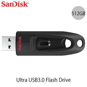 SanDisk 512GB Ultra USB3.0 Flash Drive COpbP[W ubN # SDCZ48-512G TfBXN (USB3.0tbV[)
