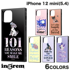 [ネコポス送料無料] ingrem iPhone 12 mini ディズニーキャラクター 耐衝撃ハイブリッドケース KAKU Famous scene イングレム (スマホケース・カバー)