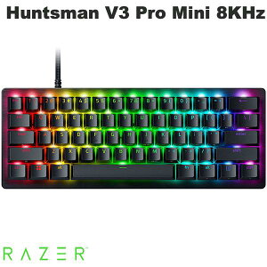 �y10��16�������z Razer Huntsman V3 Pro Mini 8KHz �p��z�� �L�� 60% �A�i���O�I�v�e�B�J���X�C�b�`���� e�X�|�[�c�L�[�{�[�h # RZ03-05740100-R3M1 ���[�U�[ (�L�[�{�[�h) ���C�U�[ �n���c�}�� �v�� �~�j