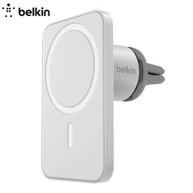 【あす楽】 BELKIN Car Vent Mount PRO with MagSafe マグネット式車載ホルダー # WIC002BTGR ベルキン (車載ホルダー) シガーソケット