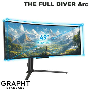 �y9��30�������z GRAPHT THE FULL DIVER Arc Monitor 49 �C���`�� �E���g�����C�h�EQD-OLED �Q�[�~���O���j�^�[ # GRT117-4924COEL-BK2 �O���t�g �X�^���_�[�h (�f�B�X�v���C�E���j�^�[)