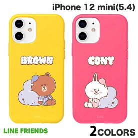 [ネコポス送料無料] LINE FRIENDS iPhone 12 mini Dreamy Night COLOR SOFT ラインフレンズ (スマホケース・カバー)