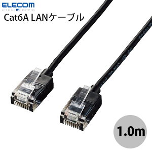 ELECOM GR CAT6A X[p[X LANP[u 1.0m ubN # LD-GPASS/BK1 GR (P[u)