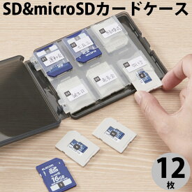 [ネコポス送料無料] エレコム SDカードケース 12枚収納 SD microSD # CMC-06NMC12 エレコム (ケース)