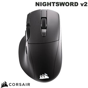 Corsair NIGHTSWORD v2 WIRELESS SD Stream Deck Bluetooth 5.2 / 2.4GHz ���C�����X �L�� �Q�[�~���O�}�E�X # CHR-931E010-WW �R���Z�A (�}�E�X) 8K 8,000Hz�n�C�p�[�|�[�����O �ő�33,000DPI �i�C�g�\�[�h Stream Deck�N���{�^