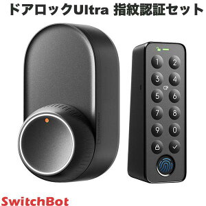 SwitchBot ���b�N �E���g�� ultra �w��F�؃Z�b�g ���փh�A �H���s�v SwitchBot �h�A���b�NUltra �w��F�؃Z�b�g �u���b�N # W5600004 �X�C�b�`�{�b�g (�h�ƁE�Z�L�����e�B) �y�Z�b�g�ł���!�z�X�}�[�g��