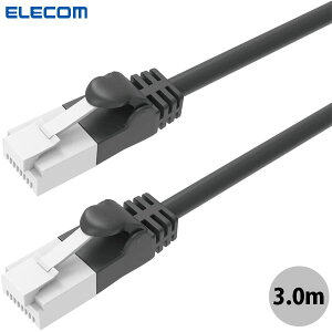 �G���R�� LAN�P�[�u�� PS5�Ή� CAT6A �ܐ܂�h�~ 3.0m �u���b�N # GM-LDGPAT/BK30 �G���R�� (LAN�P�[�u��)