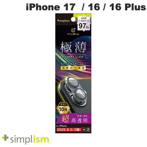 Simplism iPhone 17 / 16 / 16 Plus [PicPro 3D] ݌v  3D̃JYیKX # TR-IP25M2-LCT-2ARCCL VvY (JYveN^[) 2025