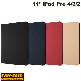 [ネコポス送料無料] Ray Out 11インチ iPad Pro M2 第4世代 / M1 第3 / 2 / 1世代 レザーケース スタンド機能付 レイアウト (タブレットカバー・ケース)