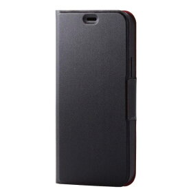 [ネコポス送料無料] エレコム iPhone 12 / 12 Pro レザーケース 手帳型 UltraSlim 薄型 磁石付き ブラック # PM-A20BPLFUBK エレコム (スマホケース・カバー)