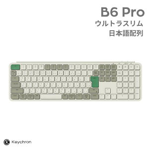 Keychron B6 Pro Mac���{��z�� �L�� / Bluetooth 5.2 / 2.4GHz ���C�����X ���Ή� �t���T�C�Y �V�U�[�X�C�b�` �E���g���X���� ���C�����X�L�[�{�[�h ���g���O���[�� �L�[�N���� �X�}�z �^�u���b�g �L�[