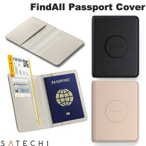 pX|[gJo[ h~^Ot X}[g^O Yꕨh~^O Apple iPhone TΉ CX[d [d 1̏[dōő5 Satechi Vegan-Leather FindAll Passport Cover Apple Find MyΉ