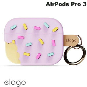 AirPods Pro 3 P[X 2025 Pro3 3 ACXN[^ 킢 j[N  elago AirPods Pro 3 ICE CREAM Jrit VRP[X Lavender # EL_A3PCSSCIE_LV GS (Apple CzP[X)