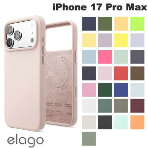iPhone17ProMax �P�[�X �S30�F �V���R���P�[�X MagSafe�Ή� �����J���[ ������ ��l���킢�� elago iPhone 17 Pro Max MAGNETIC SILICONE CASE �}�O�l�b�g���ڃV���R���P�[�X �G���S (�X�}�z�P�[�X�E�J�o�[) 2025
