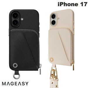 iPhone17 �P�[�X ���U�[ �J�[�h���[ �V�����_�[�X�g���b�v�t�� �R�C���P�[�X ���z �E�H���b�g�P�[�X MagEasy iPhone 17 Pouch �J�[�h���[ �X�g���b�v�t���P�[�X �}�O�C�[�W�[ (�X�}�z�P�[�X�E�J�o�[) 