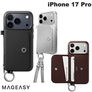 iPhone17Pro �P�[�X ���U�[ �J�[�h���[ �V�����_�[�X�g���b�v�t�� �R�C���P�[�X ���z �E�H���b�g�P�[�X MagEasy iPhone 17 Pro Pouch M MagSafe�Ή� �J�[�h���[�P�[�X �}�O�C�[�W�[ (�X�}�z�P�[�X�E�J�o�[)