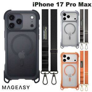 iPhone17ProMax ϏՌ NAP[X V_[Xgbvt xg L NCbN[X OX^h 360x] fB[X Y MagEasy iPhone 17 Pro Max Odyssey +Strap M C PCxTPU nCubh