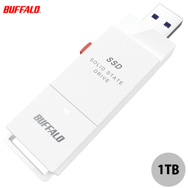 楽天市場】BUFFALO 1TB PC対応 USB3.2(Gen2) TV録画 スティック型SSD 