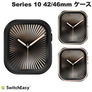 SwitchEasy Apple Watch 42mm / 46mm Series 11 / 10 Modern Hybrid Case KX̌^ XCb`C[W[ (AbvEHb`P[X Jo[)