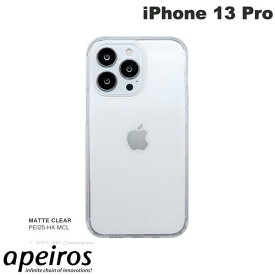 [ネコポス送料無料] apeiros iPhone 13 Pro クリスタルアーマー HEXAGON MATTE CLEAR # PEI25-HX-MCL アピロス (スマホケース・カバー) CRYSTAL ARMOR