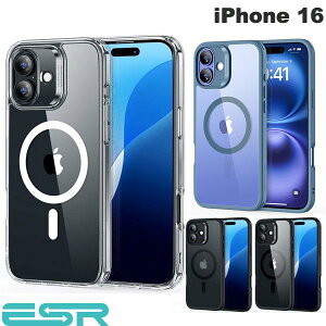 iPhone16 �P�[�X �N���A�P�[�X ���� �ϏՌ� ESR iPhone 16 Classic Hybrid Case HaloLock MagSafe�Ή� (�X�}�z�P�[�X�E�J�o�[) �N���V�b�N �y�������K�i�z