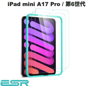 iPad mini A17 Pro ��7���� �ی�t�B���� ESR iPad mini A17 Pro (��7����) / ��6���� 9H �����K���X�t�B���� 2������ # ES27668 �C�[�G�X�A�[�� (�^�u���b�g�p�t���ی�K���X�t�B����)