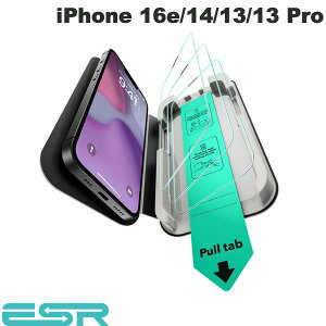 iPhone16e یtB iPhone14 KXtB ESR iPhone 16e / 14 / 13 / 13 Pro UltraFit Classic Screen Protector 0.33mm 2 # ESR721 C[GXA[ (X}zptیKXtB)