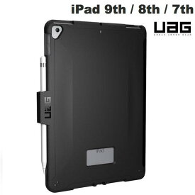 [ネコポス送料無料] UAG iPad 9th / 8th / 7th SCOUT 耐衝撃ケース スマートキーボード対応 ブラック # UAG-IPD7S-BK ユーエージー (iPadカバー・ケース) タフケース ペンケース付 ペンシル収納