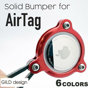 GILD design AirTag ��2 / 1���� �W�������~�����o�� �\���b�h�o���p�[ �M���h�f�U�C�� AirTag
