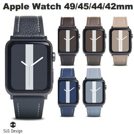 [ネコポス発送] SLG Design Apple Watch 49 / 45 / 44 / 42mm FULL GRAIN LEATHER BAND エスエルジー デザイン (アップルウォッチ ベルト バンド) レザーバンド