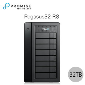 【スーパーSALE★2000円OFFクーポン配布中】 Promise Pegasus32 R8 32TB (4TBx8) Thunderbolt 3 / USB 3.2 Gen2 対応 ストレージ 8ベイ ハードウェア RAID外付けハードディスク # F40P2R800000005 プロミス テクノロジー (ハードディスク)