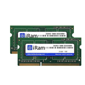【あす楽】 iRam PC3-14900 (DDR3-1866) SO.DIMM 16GB ( 8GB x 2枚組 ) # IR8GSO1866D3/2 アイラム (Macメモリー)