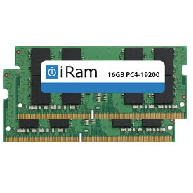 【あす楽】 iRam PC4-19200 DDR4 2400MHz SO.DIMM 32GB (2x16GB) # IR16GSO2400D4W アイラム (Macメモリ)