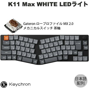 Keychron K11 Max AliceCAEg QMK Mac{z L / Bluetooth 5.1 / 2.4GHz CX Ή eL[X Gateron [vt@C MX 2.0  WHITE LEDCg PBT_uVbgL[Lbv JX^