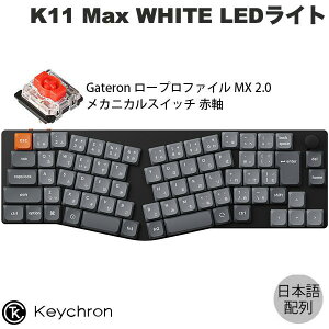 Keychron K11 Max AliceCAEg QMK Mac{z L / Bluetooth 5.1 / 2.4GHz CX Ή eL[X Gateron [vt@C MX 2.0 Ԏ WHITE LEDCg PBT_uVbgL[Lbv JX^