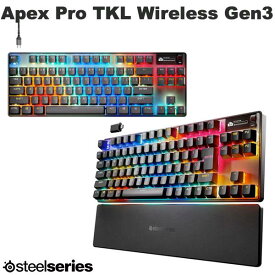 ゲーミングキーボード ラピッドトリガー オム二ポイント SteelSeries Apex Pro TKL Wireless Gen3 ゲーミングキーボード スティールシリーズ (キーボード) OmniPoint 3.0 HyperMagneticスイッチ アナログホール効果磁気センサー