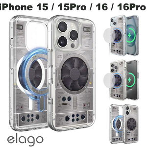 elago iPhone 15 / 15 Pro / 16 / 16 Pro monthly MAGNETIC HYBRID CASE �}�O�l�b�g���ڃn�C�u���b�h�P�[�X AMP �G���S (�X�}�z�P�[�X�E�J�o�[) ������� ���������� �j��