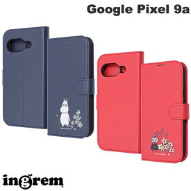 Google Pixel 9a ケース 手帳型 カード収納 ムーミン ミィ ingrem Google Pixel 9a ムーミン 衝撃吸収 マグネットベルト シンプル 手帳型レザーケース イングレム (アンドロイドスマホケース・カバー) グーグル ピクセル