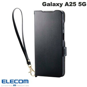 �G���R�� Galaxy A25 5G �\�t�g���U�[�P�[�X �蒠�^ �ϏՌ� �n���h�X�g���b�v�t �u���b�N # PM-G253PLFY4BK �G���R�� (�A���h���C�h�X�}�z�P�[�X�E�J�o�[) �M�����N�V�[
