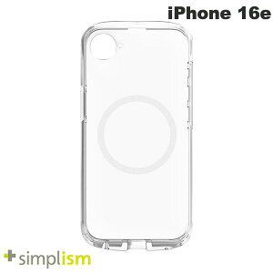 Simplism iPhone 16e [LIGHT SHIELD Solid] MagSafeANZT[Ή ݌v Ռz nCubhNAP[X zCgO # TRR-IP25S-LDSLMS-CWT VvY (X}zP[XEJo[)