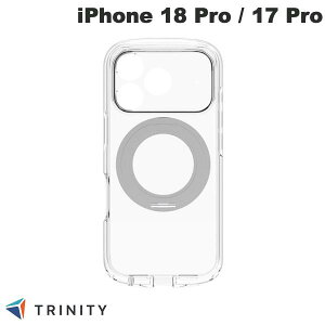 TRINITY iPhone 18 Pro / 17 Pro [LIGHT SHIELD Solid MagStand] �}�O�l�b�g�z�����A�N�Z�T���[�Ή� �������݌v �Ռ��z�� �����O�X�^���h�t���n�C�u���b�h�N���A�P�[�X �V���o�[�����O�X�^���h �g���j�e�B Mag