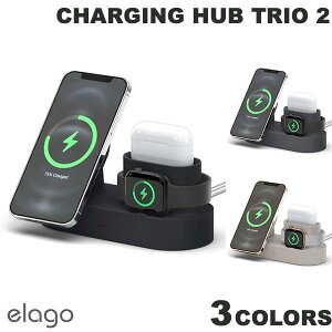 elago CHARGING HUB TRIO 2 MagSafe�Ή� Apple Watch / Airpods �[�d�p�b�h �G���S (�X�}�z�A�N�Z�T���[)